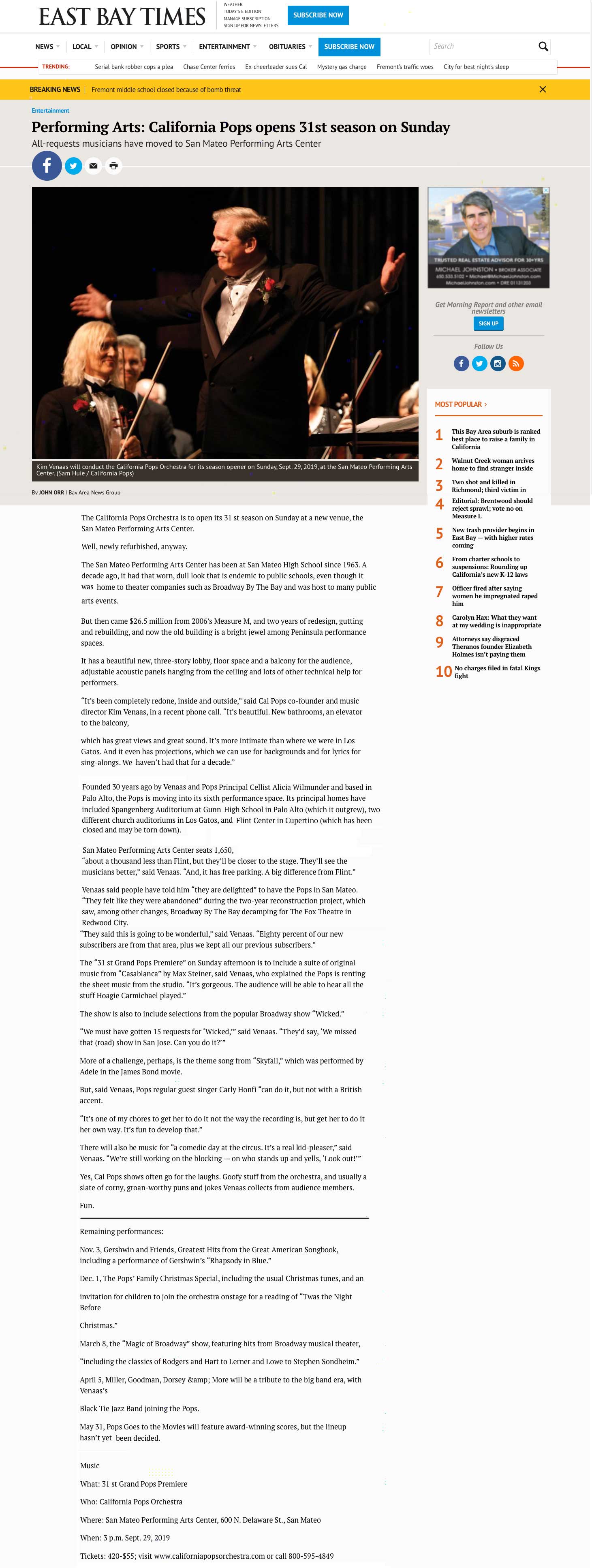 East Bay Times - Sept. 25, 2019
